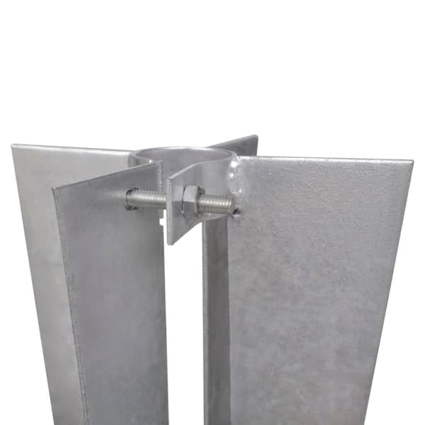 vidaXL Stolpfundament 2-pack Silver