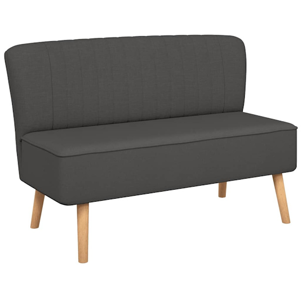 vidaXL Soffa 117x55,5x77 cm tyg mörkgrå grå