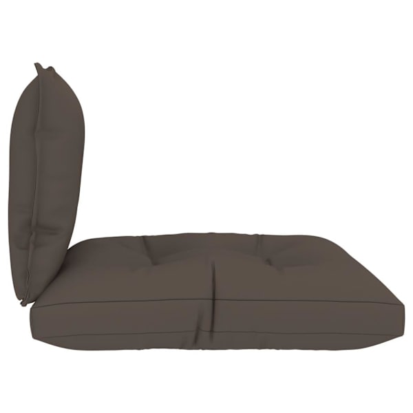 vidaXL Palldynor 2 st taupe tyg Taupe
