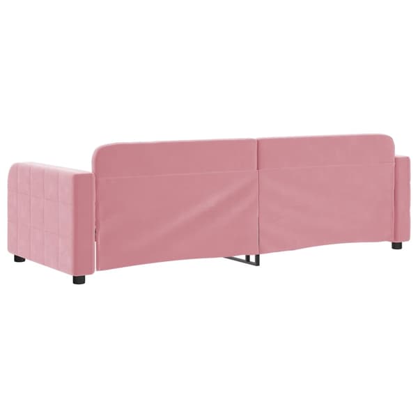 vidaXL Dagbädd rosa 80x200 cm sammet Rosa