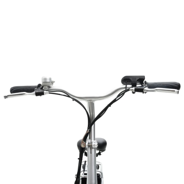 vidaXL Hopfällbar elektrisk cykel med litium-jon batteri Silver
