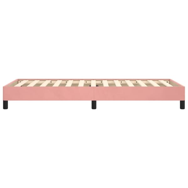vidaXL Sängram rosa 80x200 cm sammet Rosa