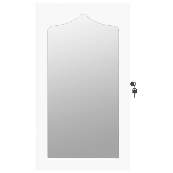 vidaXL Spegelskåp vit väggmonterat 37,5x10x67 cm Vit