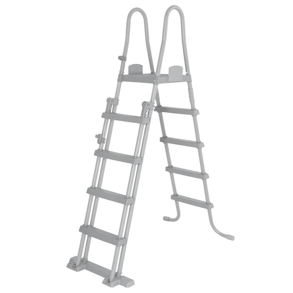 Bestway Poolstege Flowclear 4 steg 132 cm grå