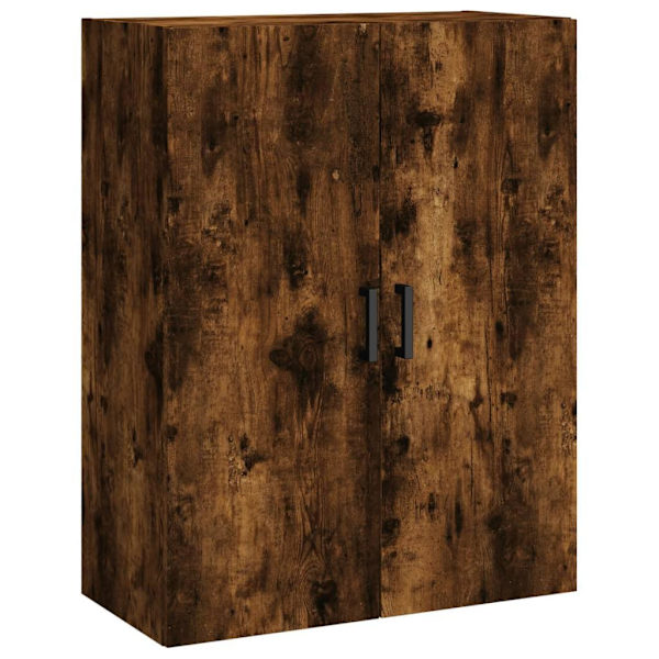 vidaXL Högskåp rökfärgad ek 69,5x34x180 cm konstruerat trä Brun