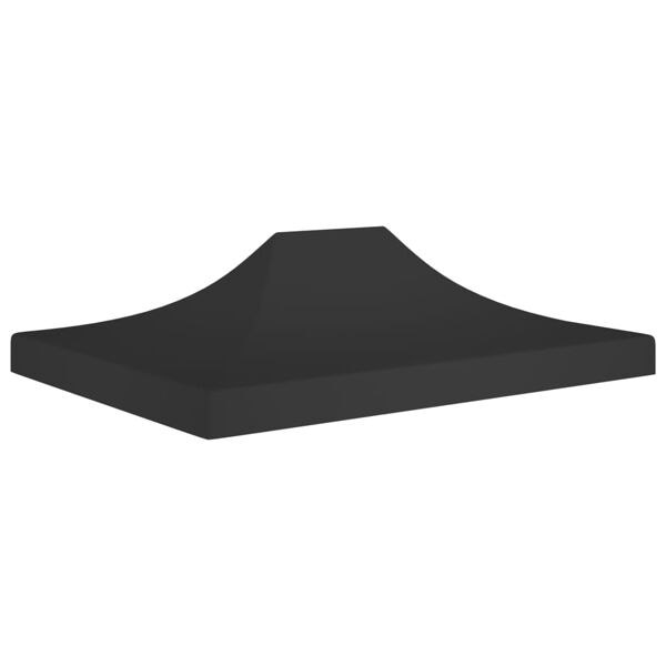 vidaXL Tak till partytält 4x3 m svart 270 g/m² Svart