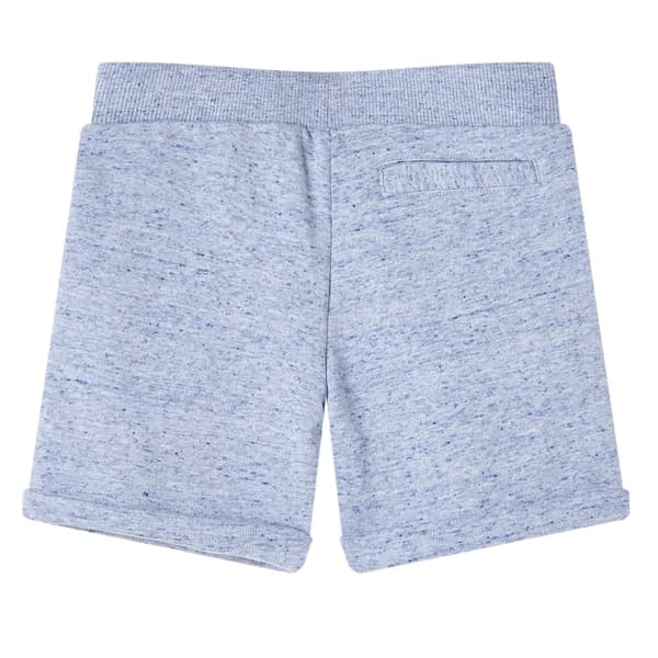 vidaXL Barnshorts med snöre blå melange 116 Blå