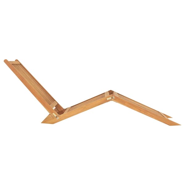 vidaXL Solsäng massiv teak Brun