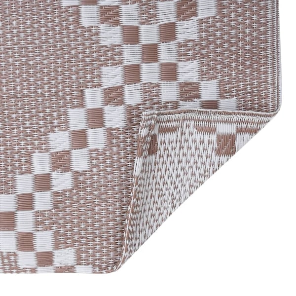 vidaXL Utomhusmatta ARAKIL brun 120x180 cm PP Brun