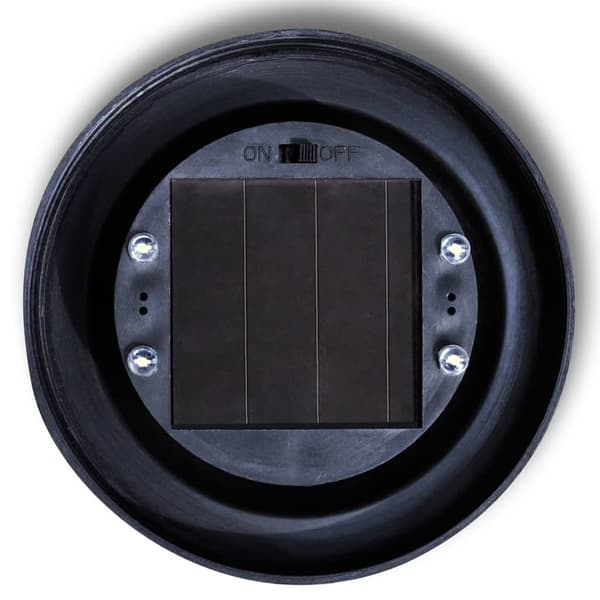 vidaXL Utelampa LED solpanel 20cm 3-pack Vit
