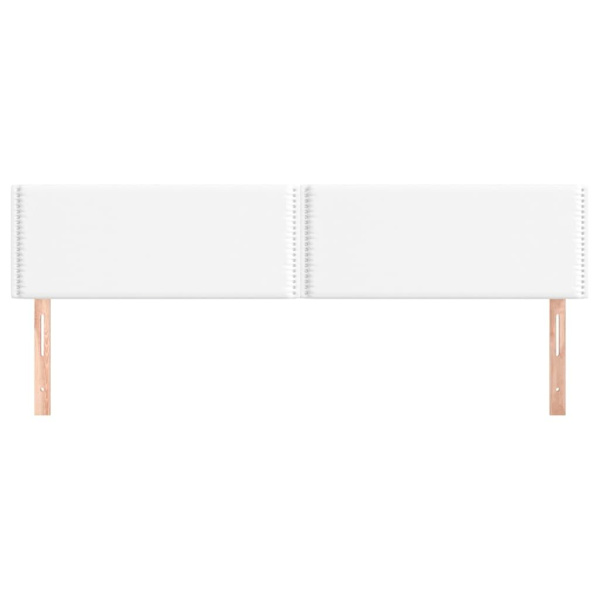 vidaXL Huvudgavlar 2 st vit 80x5x78/88 cm konstläder Vit