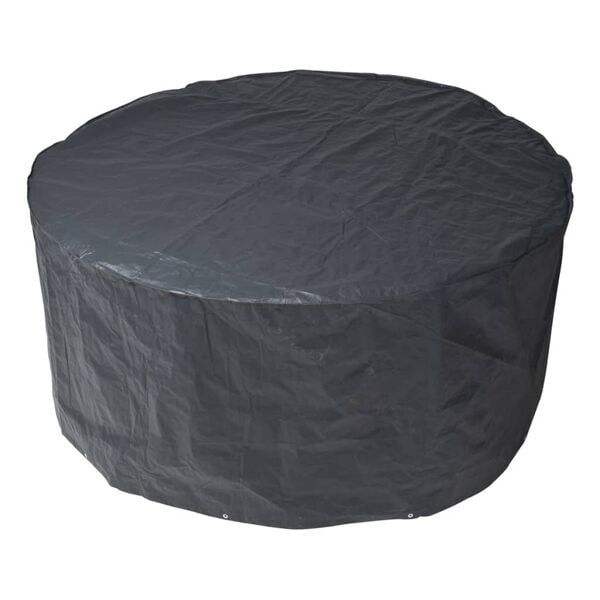 Nature Överdrag till trädgårdsmöbler 90 x 325 cm PE Mörkgrå 6030601 Svart