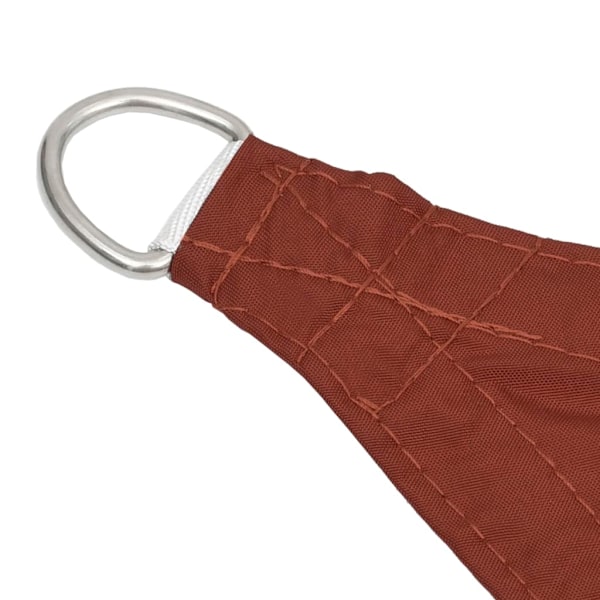 vidaXL Solsegel oxfordtyg trapets 2/4x3 m terrakotta Brun