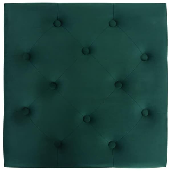vidaXL Pall mörkgrön 60x60x36 cm sammet Grön