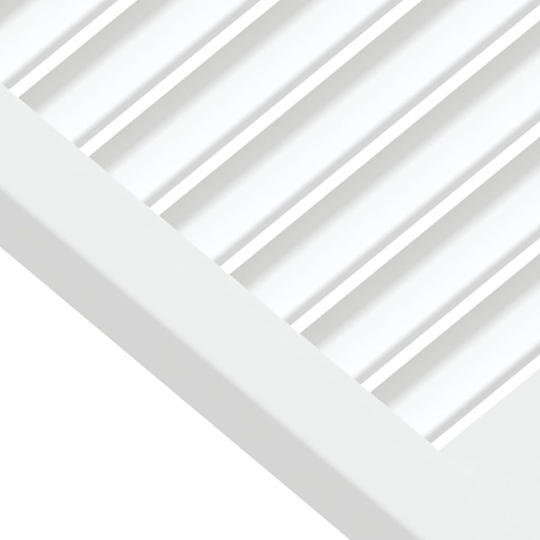 vidaXL Skåpluckor lamelldesign 2 st vit 39,5x39,4 cm massiv furu Vit