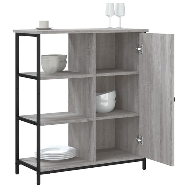 vidaXL Byrå grå sonoma 70x30x80 cm konstruerat trä Grå