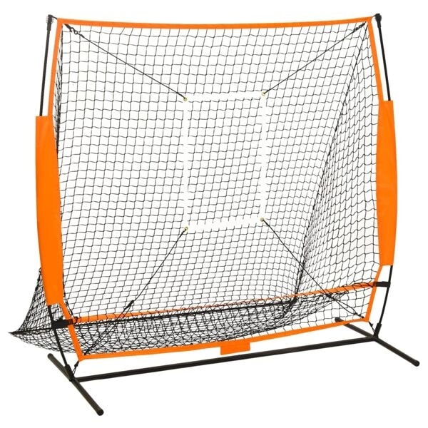 vidaXL Multisport baseball träningsnät svart 174x76x158,5 cm