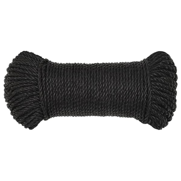 vidaXL Rep svart 3 mm 100 m polypropylen art