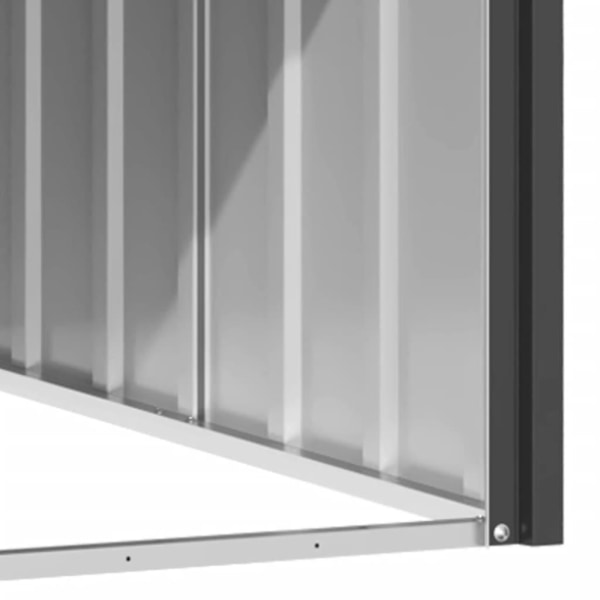 vidaXL Hundgård antracit 116,5x153x81,5 cm galvaniserat stål Antracit