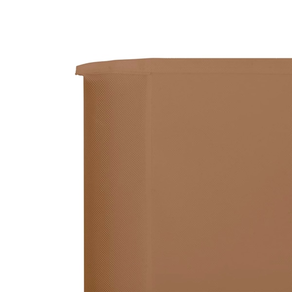 vidaXL Vindskydd 5 paneler tyg 600x80 cm taupe Taupe