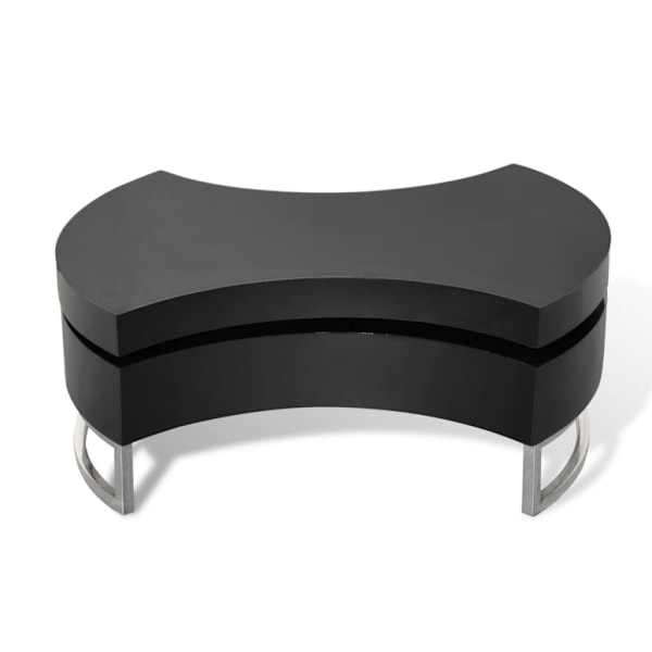 vidaXL Soffbord Futurm 80x32,5cm svart Svart