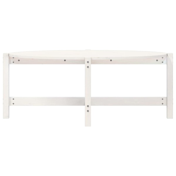 vidaXL Soffbord vit 118x63x45 cm massiv furu Vit