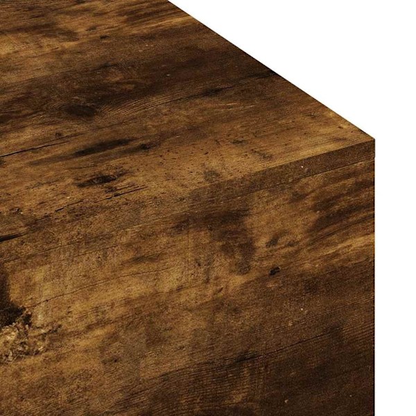 vidaXL Soffbord rökfärgad ek 100x49,5x31 cm konstruerat trä Brun