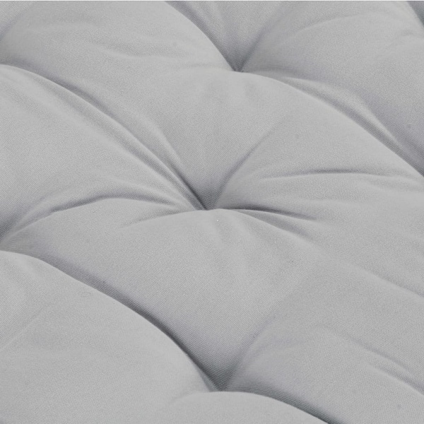 vidaXL Dyna till pallsoffa bomull 120x40x7 cm grå grå