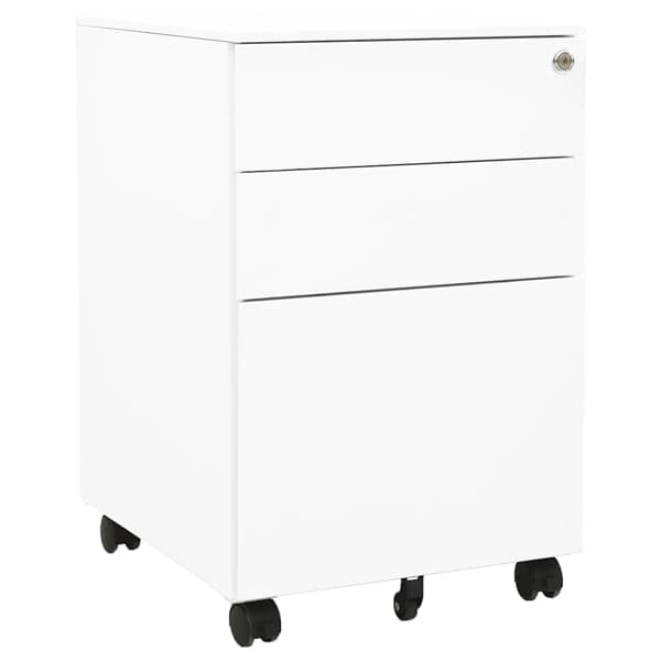 vidaXL Hurts vit 39x45x60 cm stål Vit