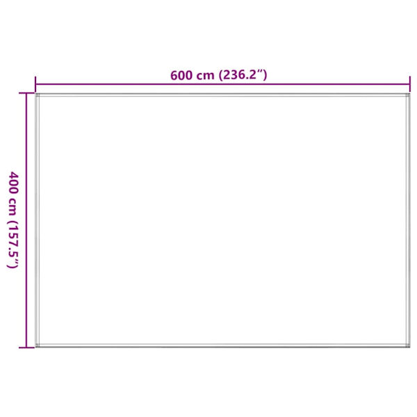 vidaXL Tältmatta 400x600 cm beige Beige