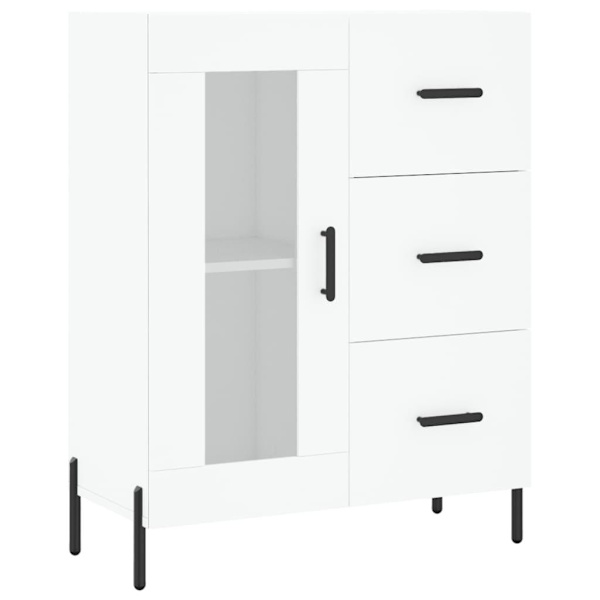 vidaXL Högskåp vit 69,5x34x180 cm konstruerat trä Vit