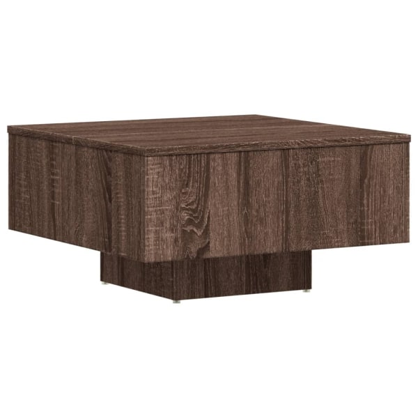 vidaXL Soffbord brun ek 60x60x31,5 cm konstruerat trä Brun