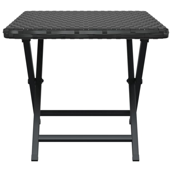 vidaXL Hopfällbart bord svart 45x35x32 cm konstrotting Svart
