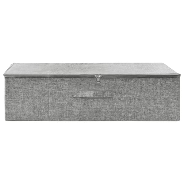 vidaXL Förvaringslåda tyg 70x40x18 cm grå grå