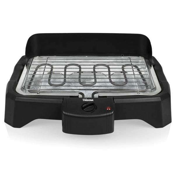 Tristar Elektrisk bordsgrill 2000 W 34,5x23 cm svart Svart