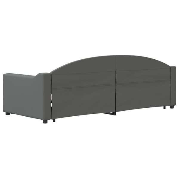 vidaXL Dagbädd utdragbar mörkgrå 80x200 cm tyg Grå
