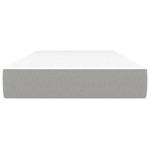 vidaXL Pocketresårmadrass ljusgrå 80x200x20 cm tyg Grå