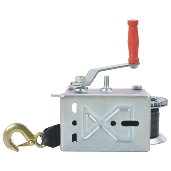 vidaXL Handvinsch med rem 1130 kg Silver