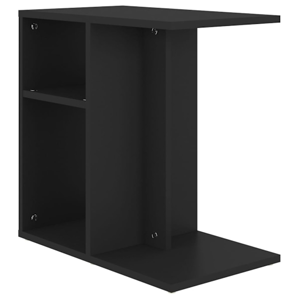vidaXL Sidobord svart 50x30x50 cm konstruerat trä Svart