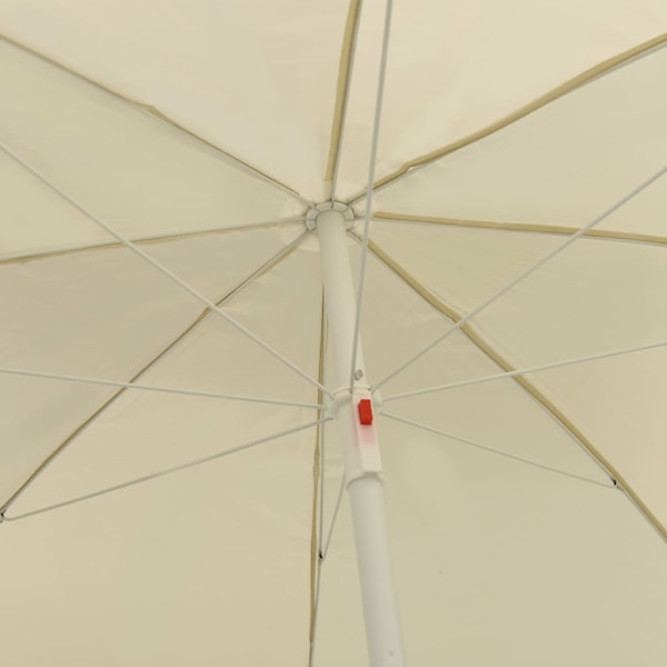 vidaXL Strandparasoll sandgul 300 cm Gul