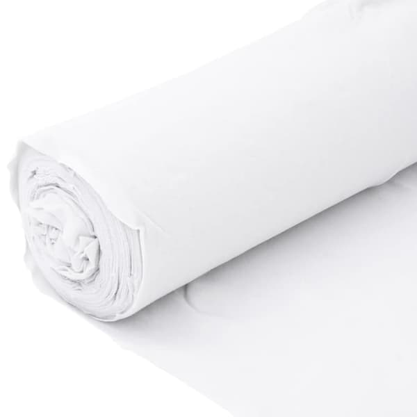 vidaXL Ogräsduk 1x10 m polyesterfiber vit Vit