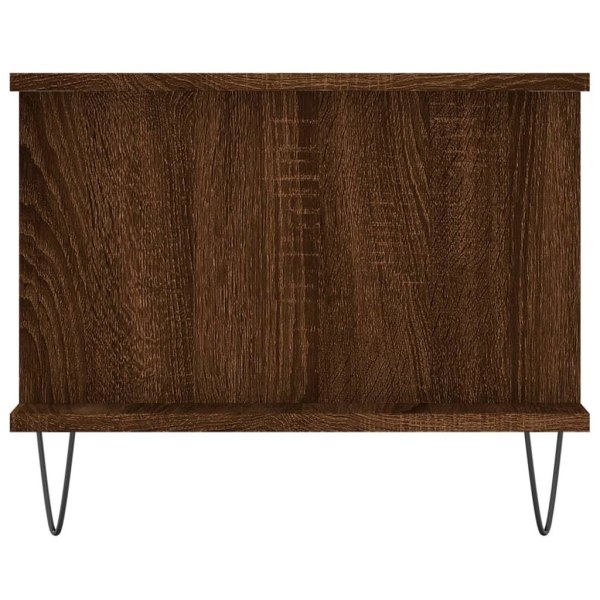 vidaXL Soffbord brun ek 90x50x40 cm konstruerat trä Brun