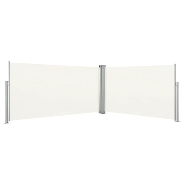 vidaXL Infällbar skärm 160x600 cm gräddvit Creme