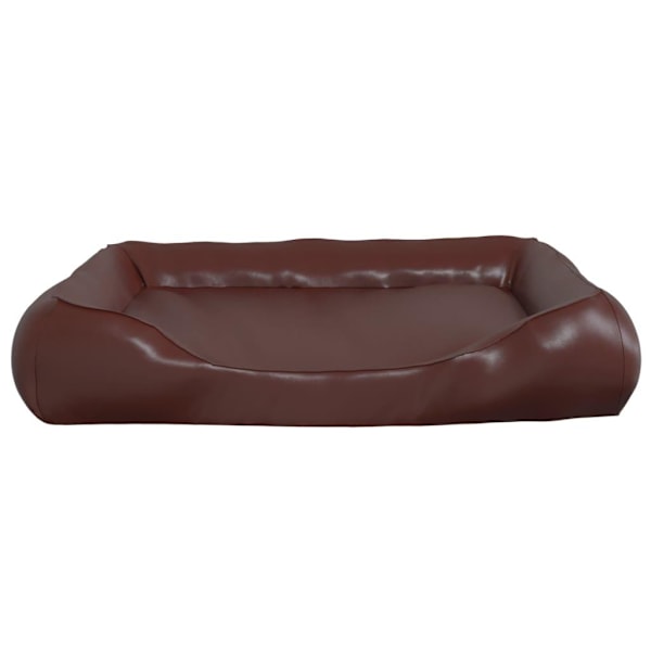vidaXL Hundbädd brun 105x80x25 cm konstläder Brun