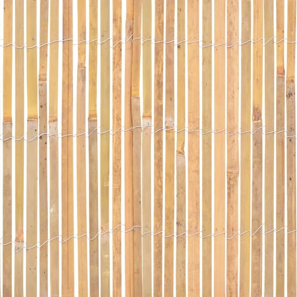 vidaXL Stängsel bambu 1000x50 cm Brun