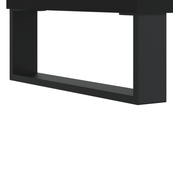 vidaXL Stereobänk svart 74,5x38x48 cm konstruerat trä Svart