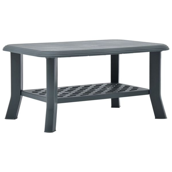 vidaXL Soffbord grön 90x60x46 cm plast Grön