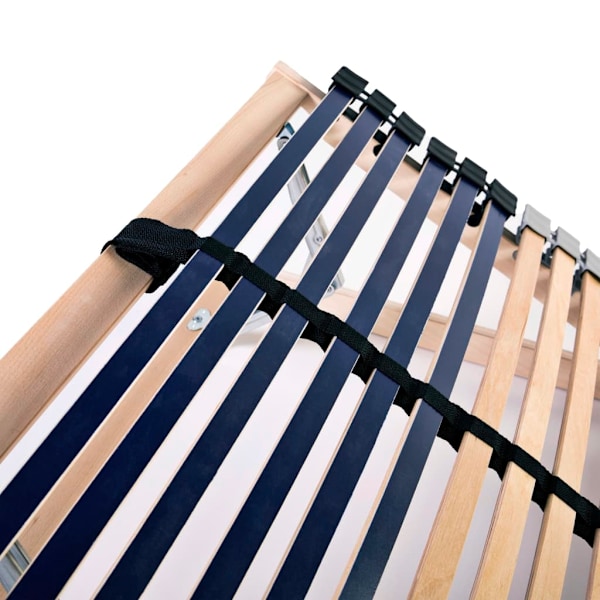 vidaXL Ribbotten utan madrass med 42 ribbor 7 zoner 90x200 cm multifärg