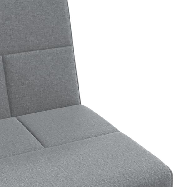 vidaXL Bäddsoffa med kuddar ljusgrå tyg Grå