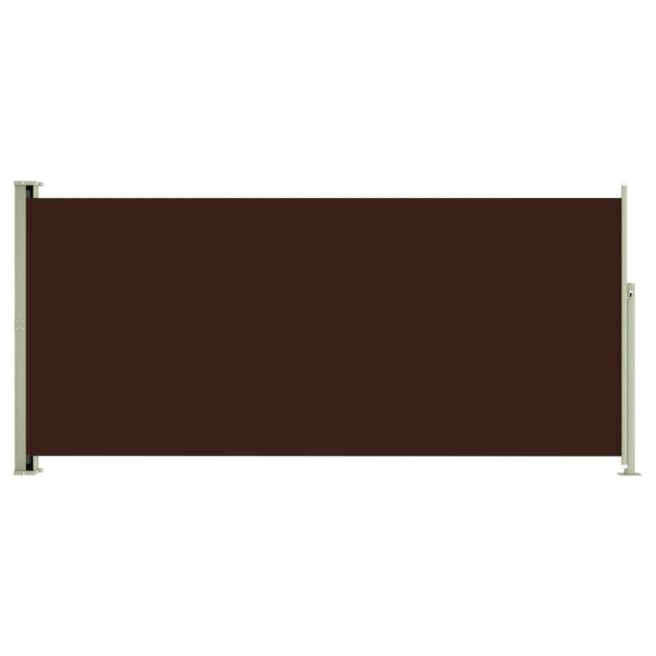 vidaXL Infällbar sidomarkis 140x300 cm brun Brun